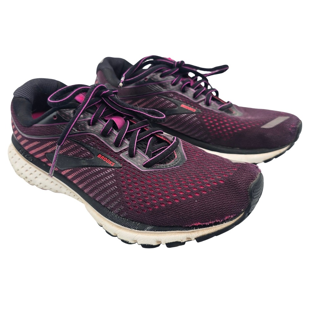 Brooks Ghost 12 Womens Running Shoes Plum Pink 1203051B063 Size 9.5 Medium B